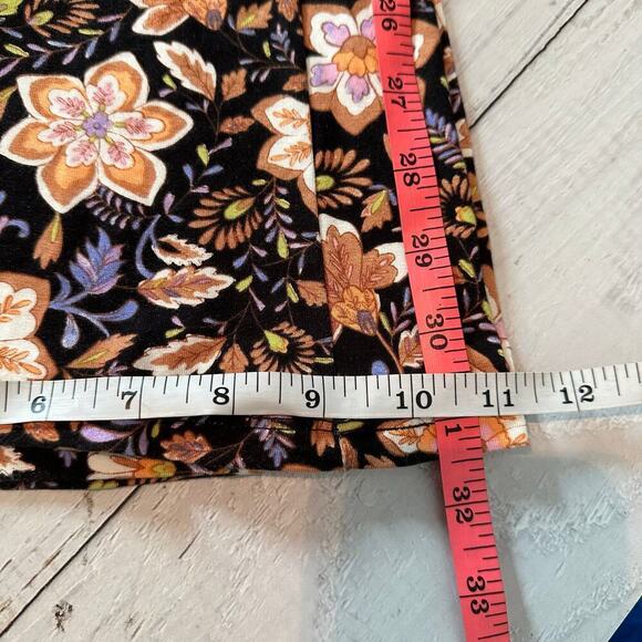 Billabong Sundown High Waisted Flared Pants Black Pebble Size Small Stretch - Picture 11 of 12